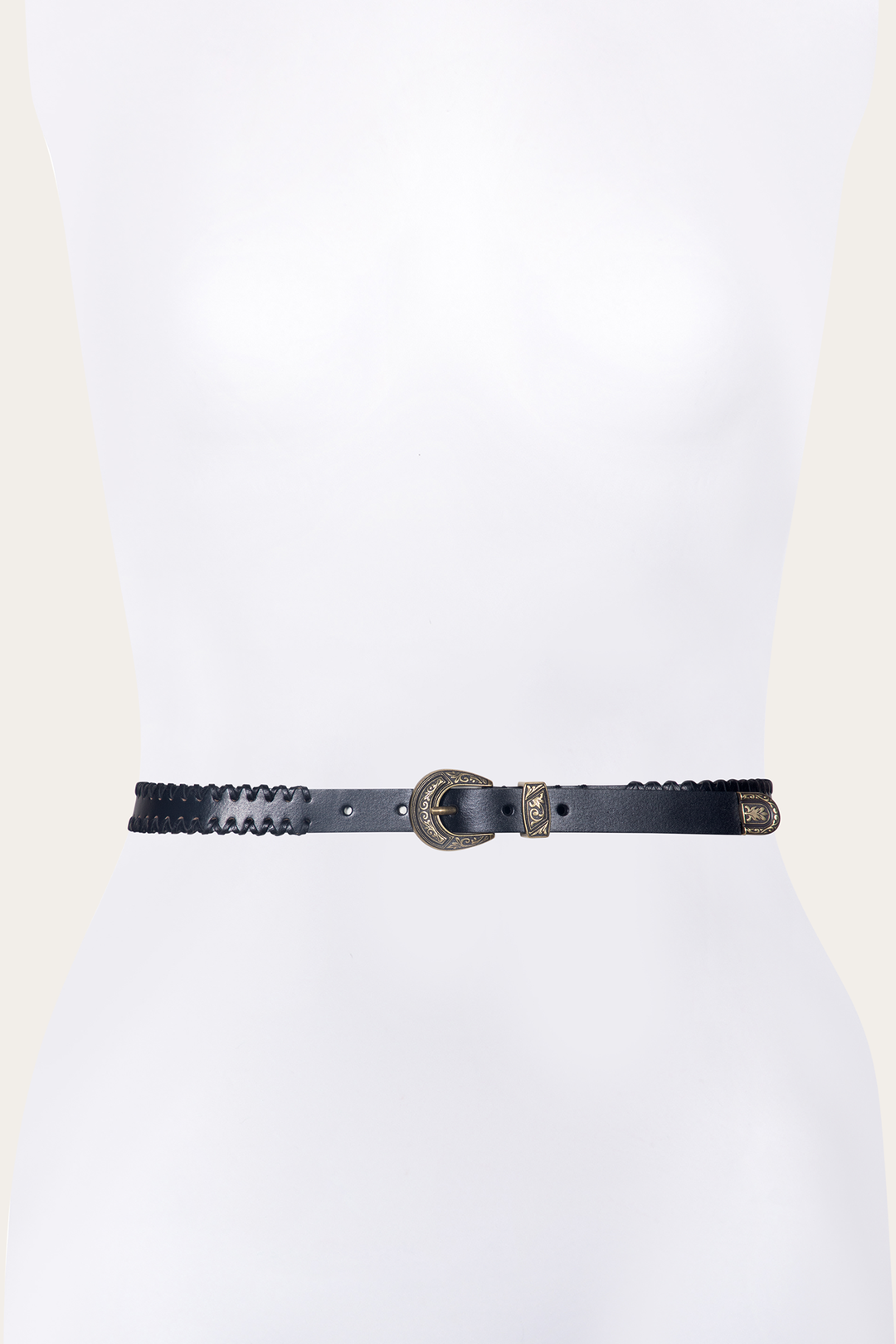 Frye Smart Buy - 20mm Black Leather Belt With 3-Piece Buckle Set