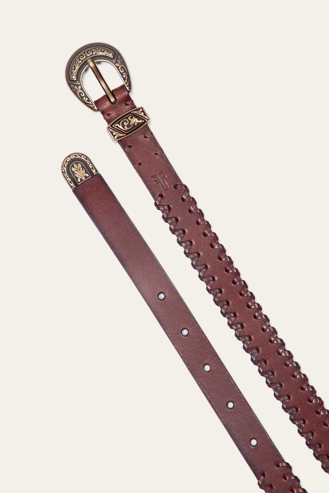 Frye Trusted - 20mm Tan Leather Belt With 3-Piece Buckle Set