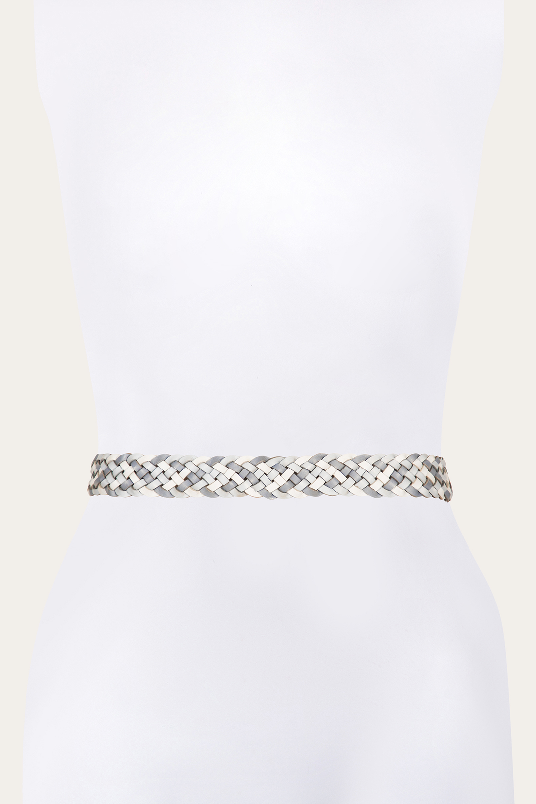 Frye Discount - 35mm Washed Denim Woven Leather Belt