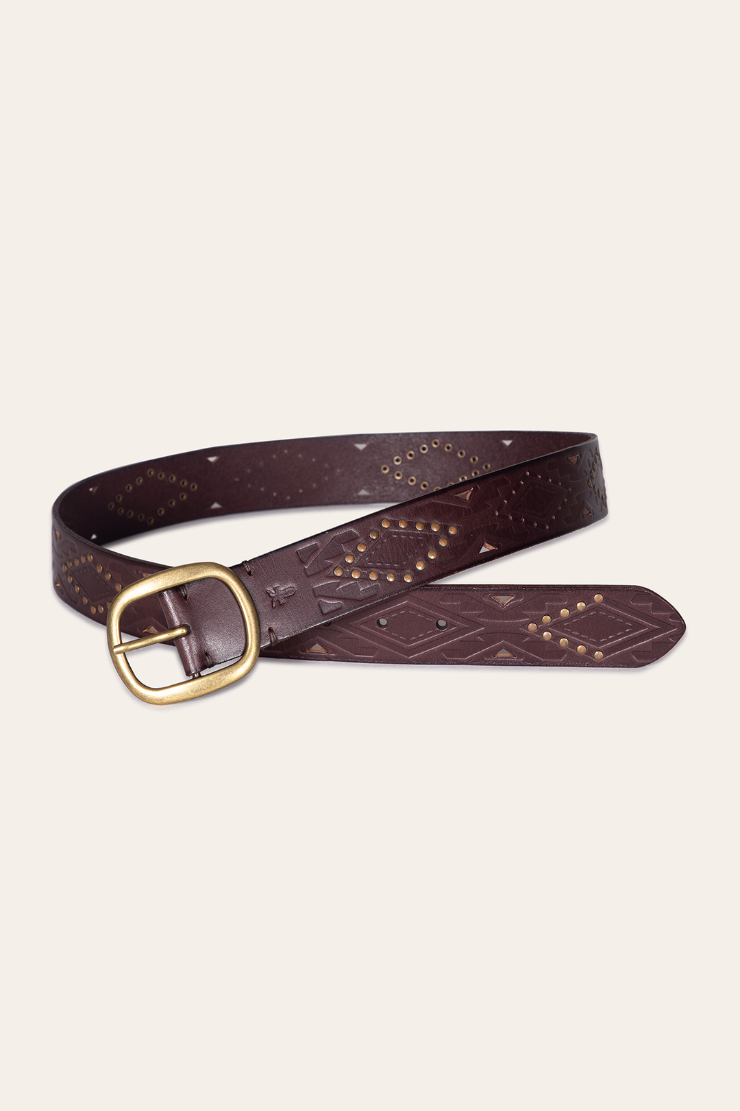 Frye Everyday - 38mm Brown Southwestern Embossed Belt