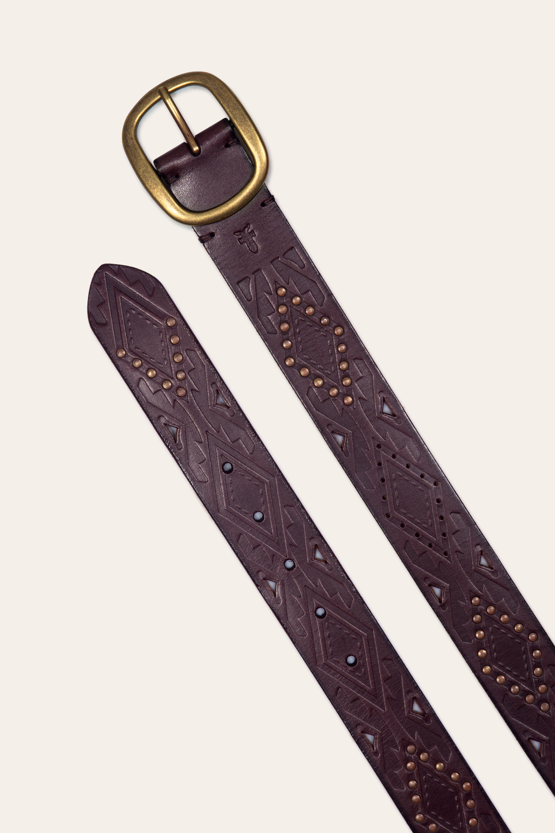 Frye Everyday - 38mm Brown Southwestern Embossed Belt