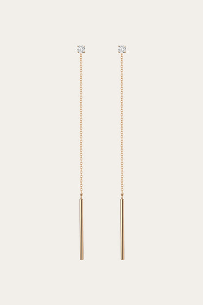 Frye Everyday - Women’s Lab Grown Diamond Lariat Earrings | Aurate x The Frye Company