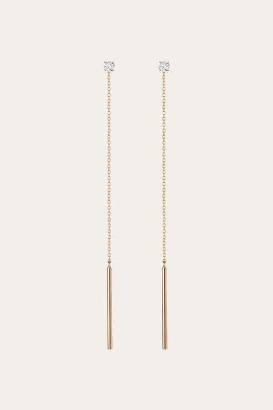 Frye Everyday - Women’s Lab Grown Diamond Lariat Earrings | Aurate x The Frye Company