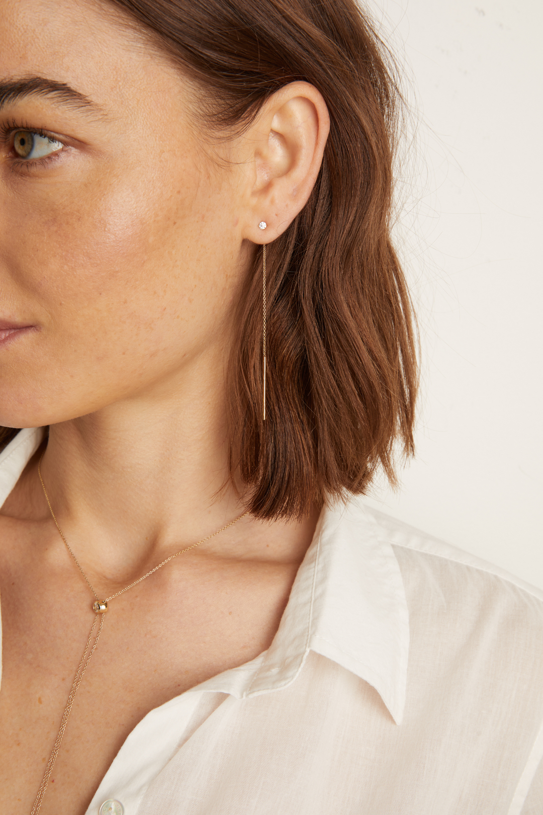 Frye Everyday - Women’s Lab Grown Diamond Lariat Earrings | Aurate x The Frye Company