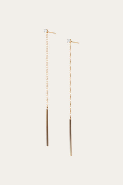 Frye Everyday - Women’s Lab Grown Diamond Lariat Earrings | Aurate x The Frye Company