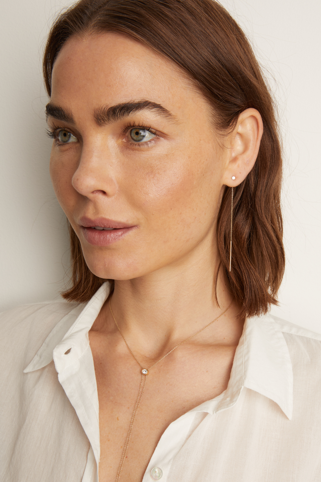 Frye Everyday - Women’s Lab Grown Diamond Lariat Earrings | Aurate x The Frye Company