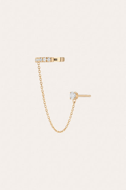 Frye Popular - Women’s Lab Grown Diamond Stud and Ear Cuff | Aurate x The Frye Company