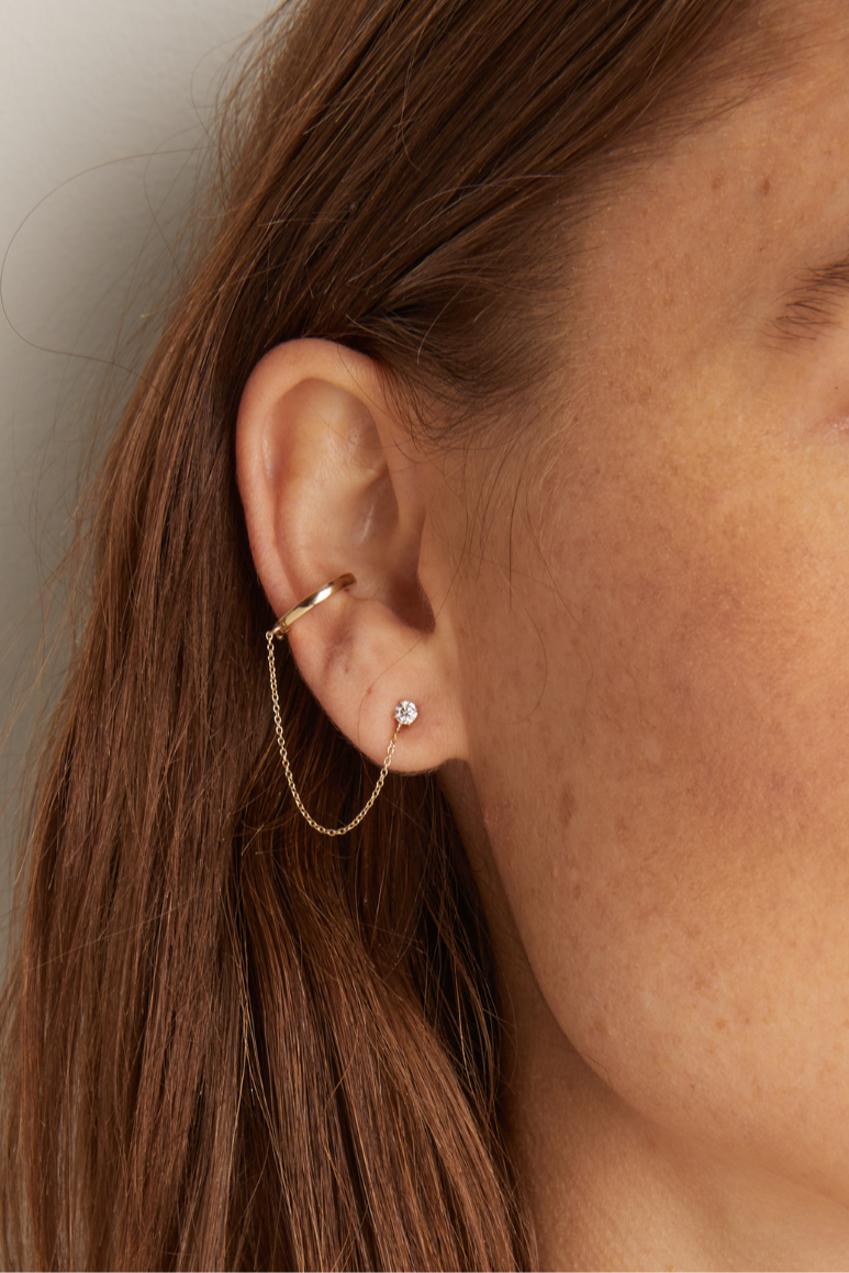 Frye Popular - Women’s Lab Grown Diamond Stud and Ear Cuff | Aurate x The Frye Company