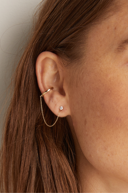 Frye Popular - Women’s Lab Grown Diamond Stud and Ear Cuff | Aurate x The Frye Company