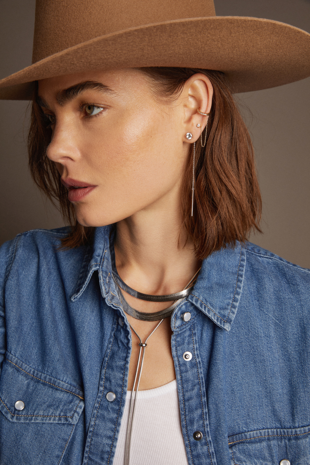 Frye Popular - Women’s Lab Grown Diamond Stud and Ear Cuff | Aurate x The Frye Company