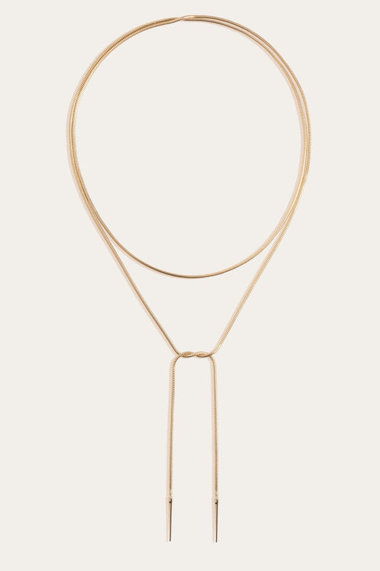 Frye Popular - Women’s Lasso Wrap Necklace | Aurate x The Frye Company