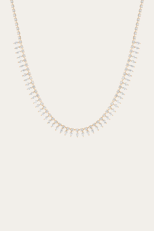 Frye Smart Buy - Women’s Marquise Fringe Necklace | Aurate x The Frye Company