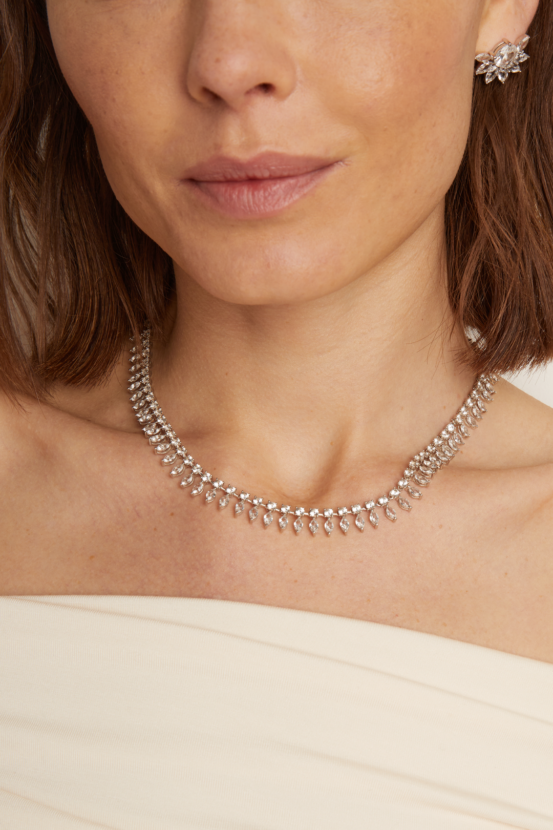 Frye Customer Favorite - Women’s Marquise Fringe Necklace | Aurate x The Frye Company