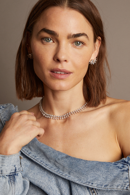 Frye Customer Favorite - Women’s Marquise Fringe Necklace | Aurate x The Frye Company