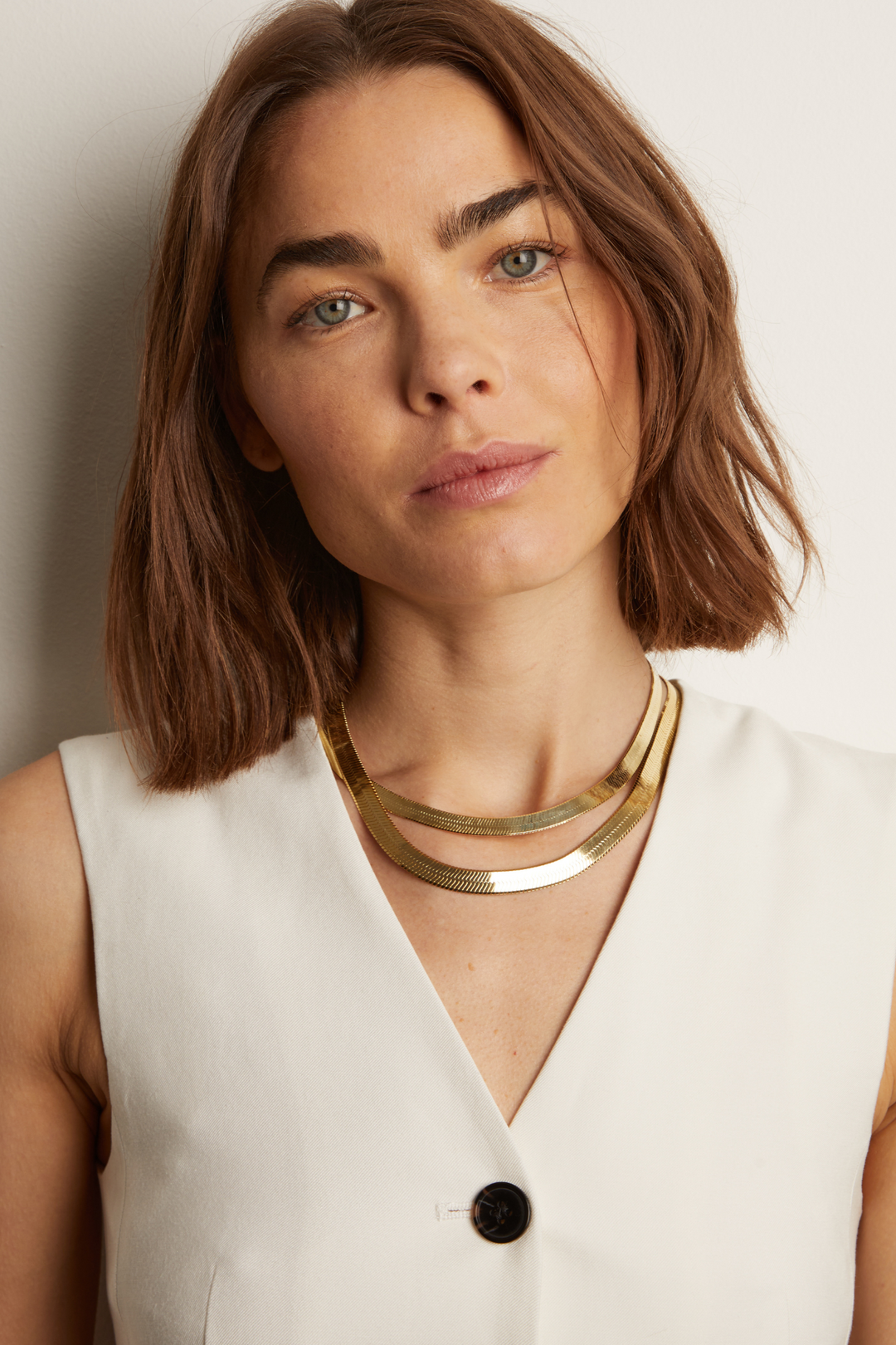Frye Exclusive - Women’s Extra Bold Herringbone Necklace | Aurate x The Frye Company