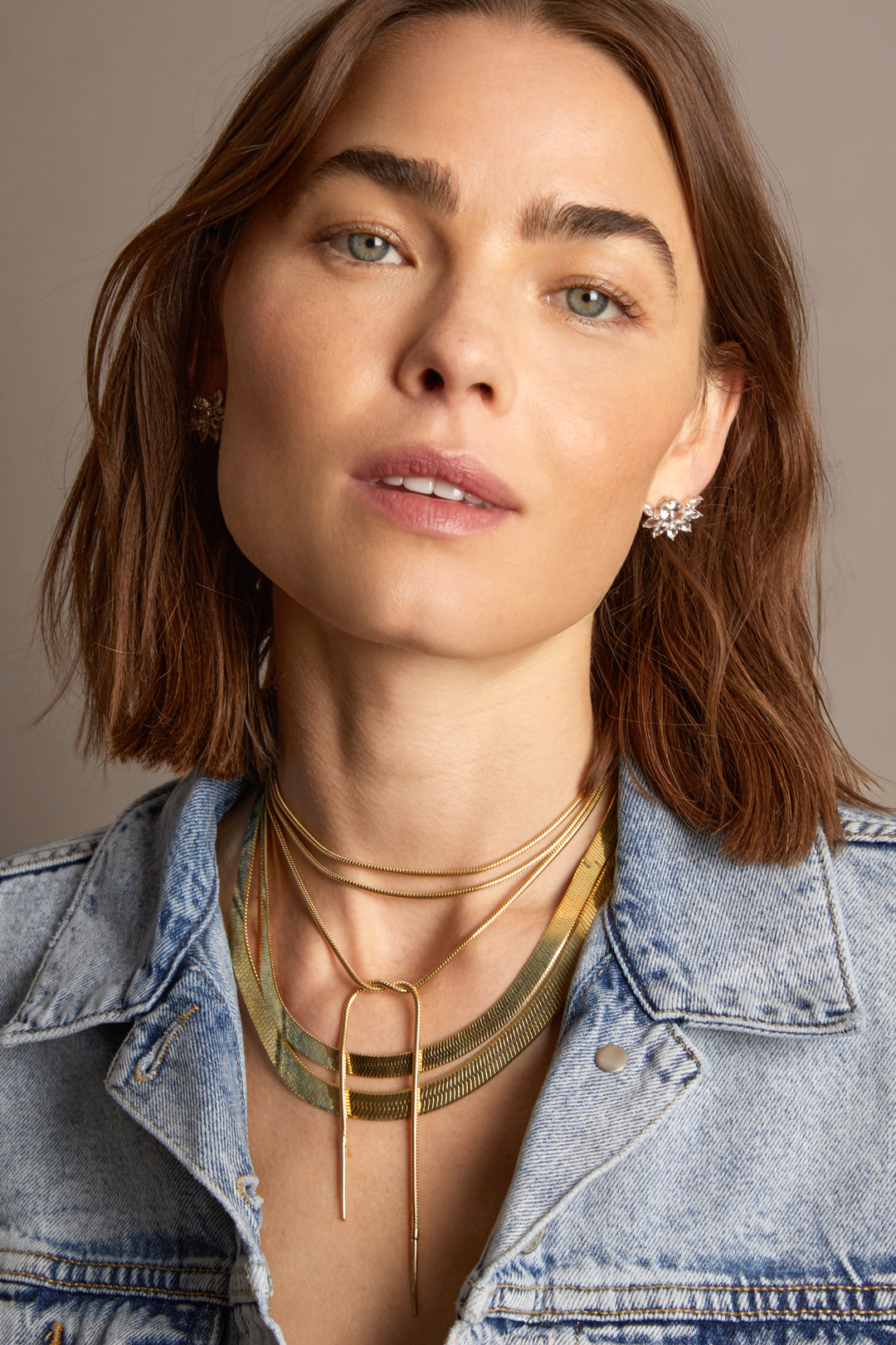 Frye Exclusive - Women’s Extra Bold Herringbone Necklace | Aurate x The Frye Company