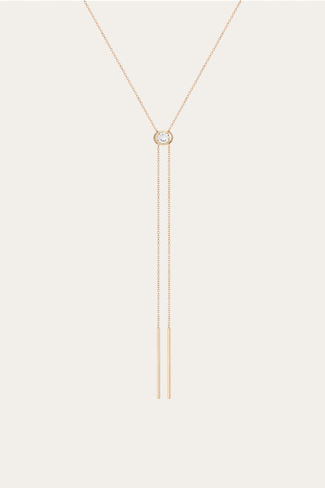 Frye Trending - Women’s Lab Grown White Sapphire Bolo Necklace | Aurate x The Frye Company