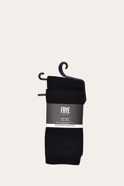 Frye Quality - Women’s Black Bamboo Boot Socks 2 Pack