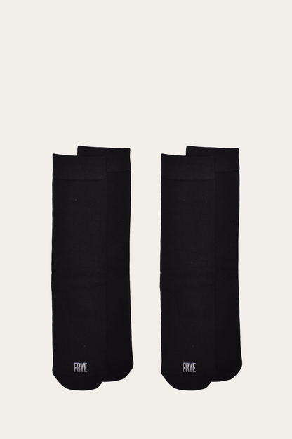 Frye Quality - Women’s Black Bamboo Boot Socks 2 Pack