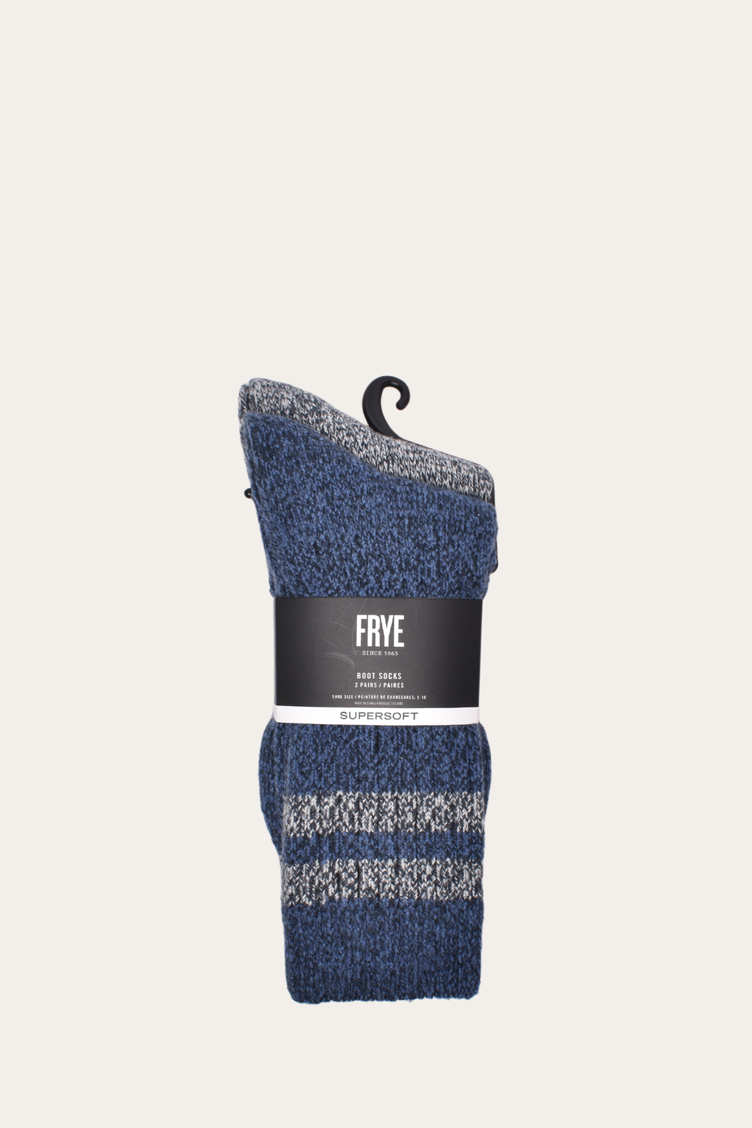 Frye Signature - Women’s Navy Super Soft Boot Socks 2 Pack