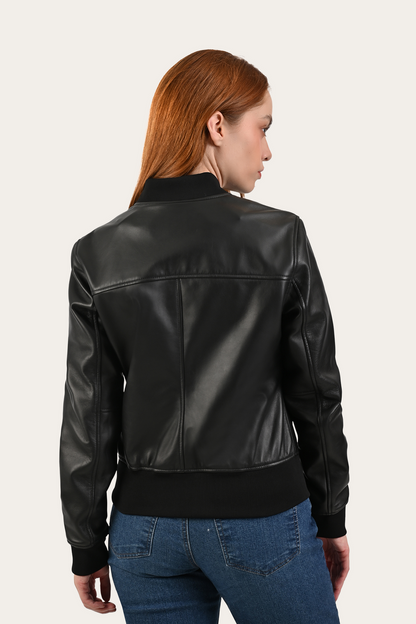 Frye Discount - Black Bolton Bomber Jacket