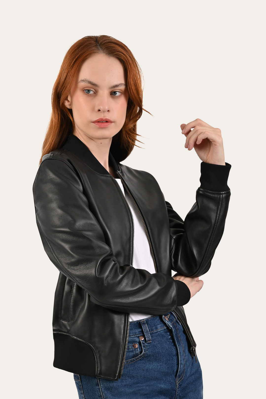 Frye Discount - Black Bolton Bomber Jacket
