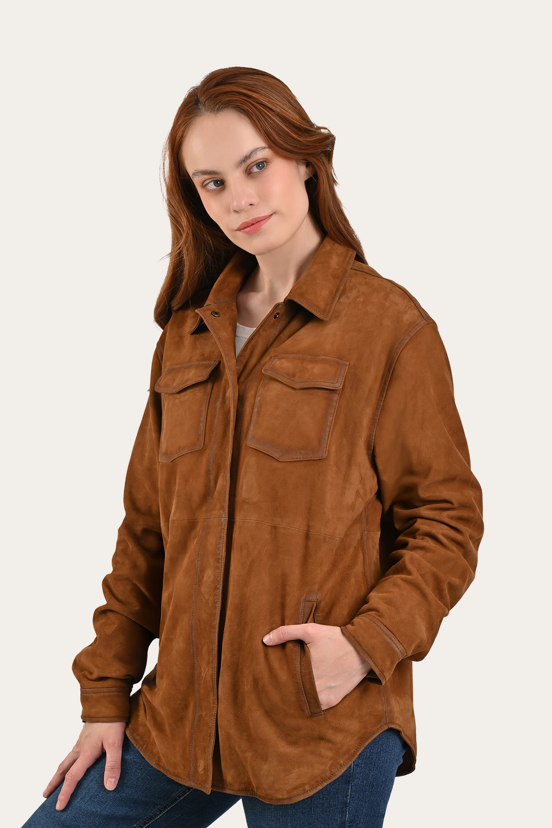 Frye Exclusive - Light Brown Avett Overshirt Jacket