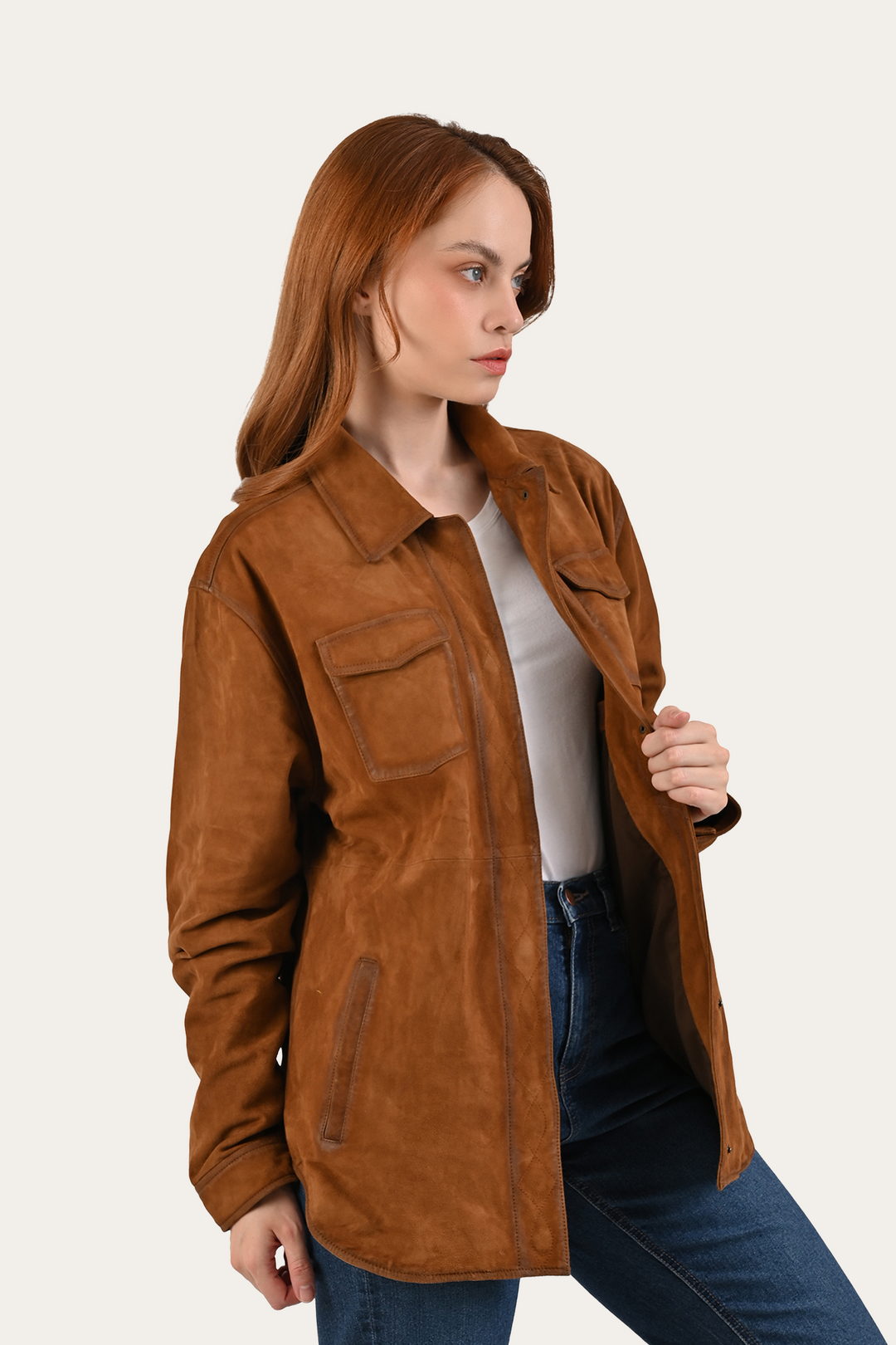 Frye Exclusive - Light Brown Avett Overshirt Jacket