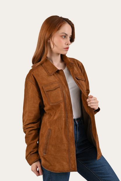 Frye Exclusive - Light Brown Avett Overshirt Jacket