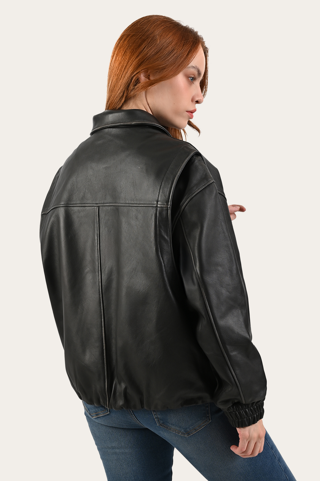 Frye Great Value - Black Harper Oversized Bomber