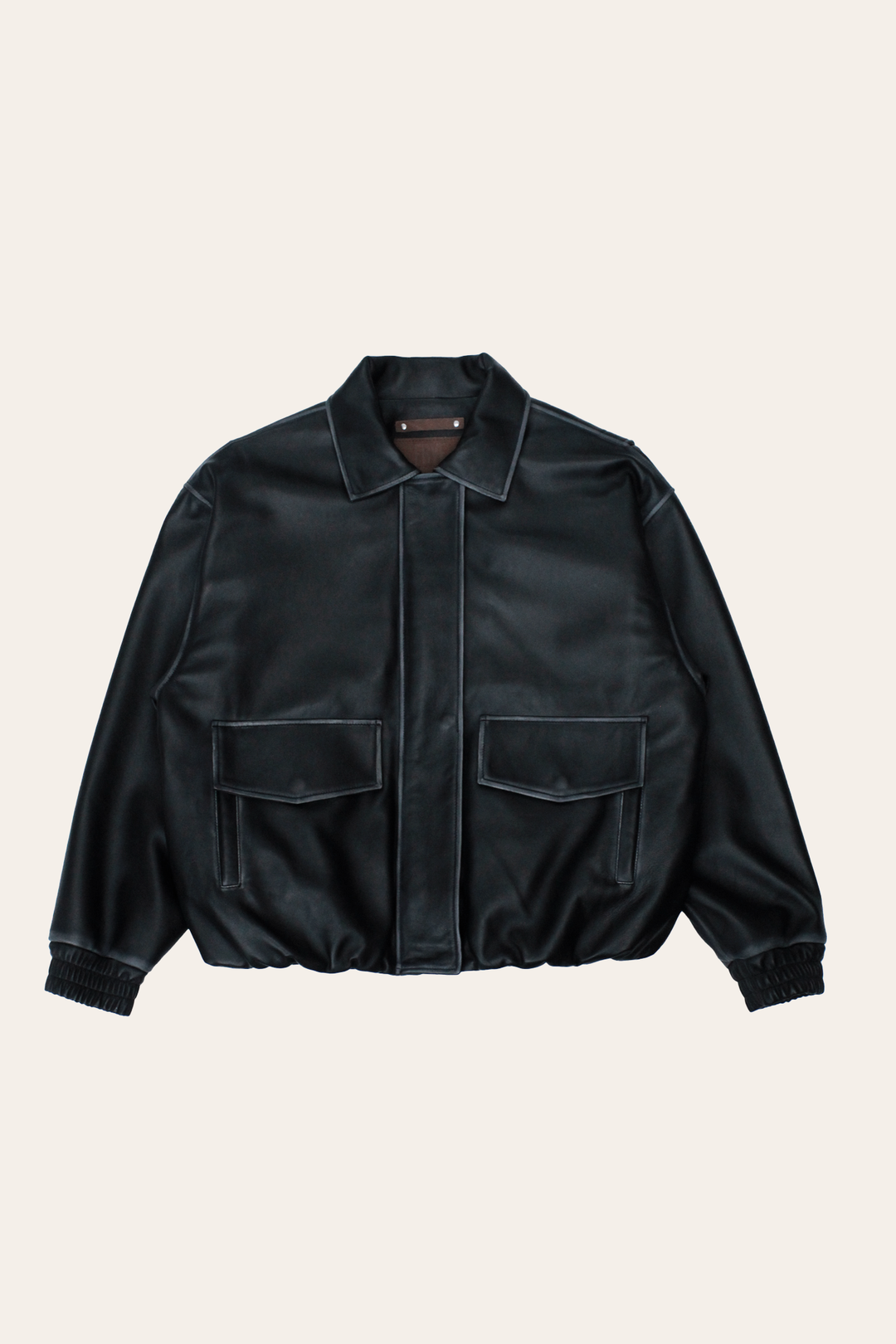 Frye Great Value - Black Harper Oversized Bomber