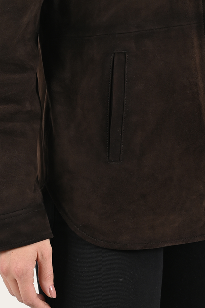 Frye Best Price - Dark Brown Avett Overshirt Jacket