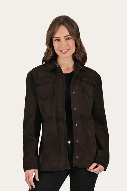 Frye Best Price - Dark Brown Avett Overshirt Jacket
