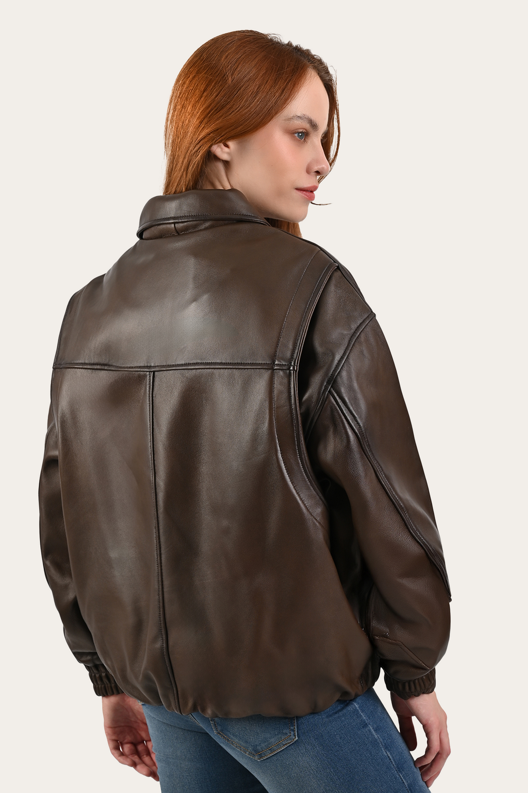 Frye Quality - Tobacco Harper Oversized Bomber
