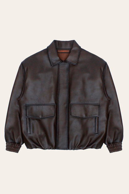 Frye Quality - Tobacco Harper Oversized Bomber