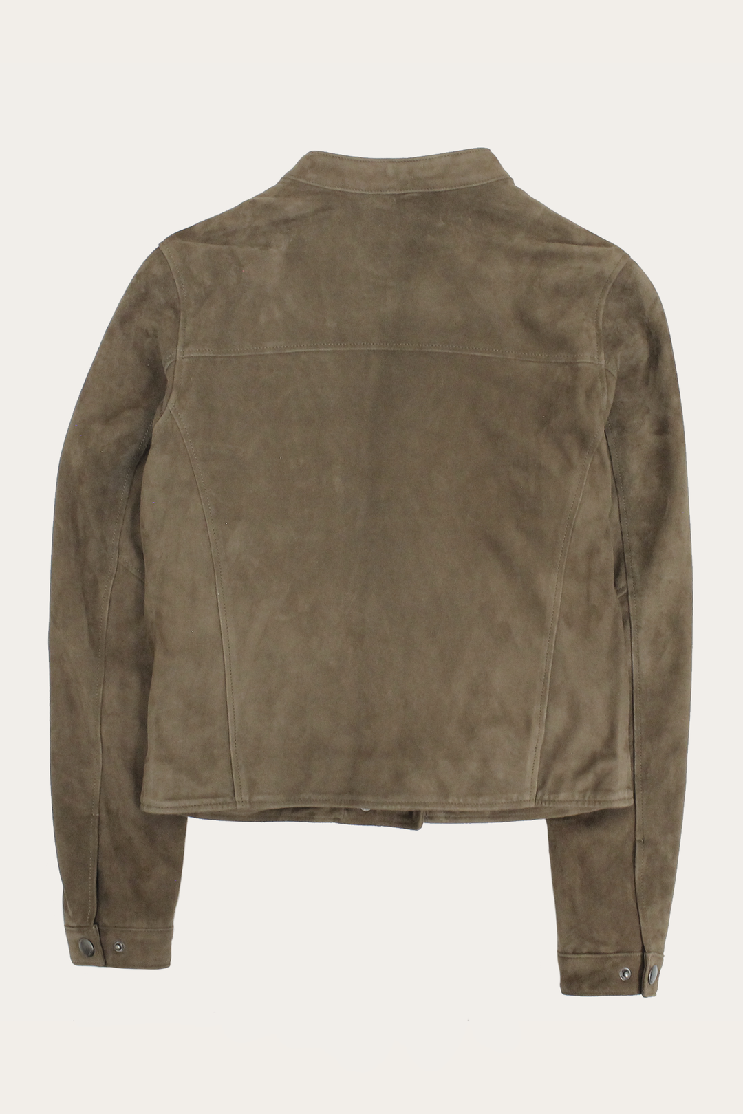 Frye Signature - Women’s Taupe Jace Hybrid Biker Racer Suede Jacket