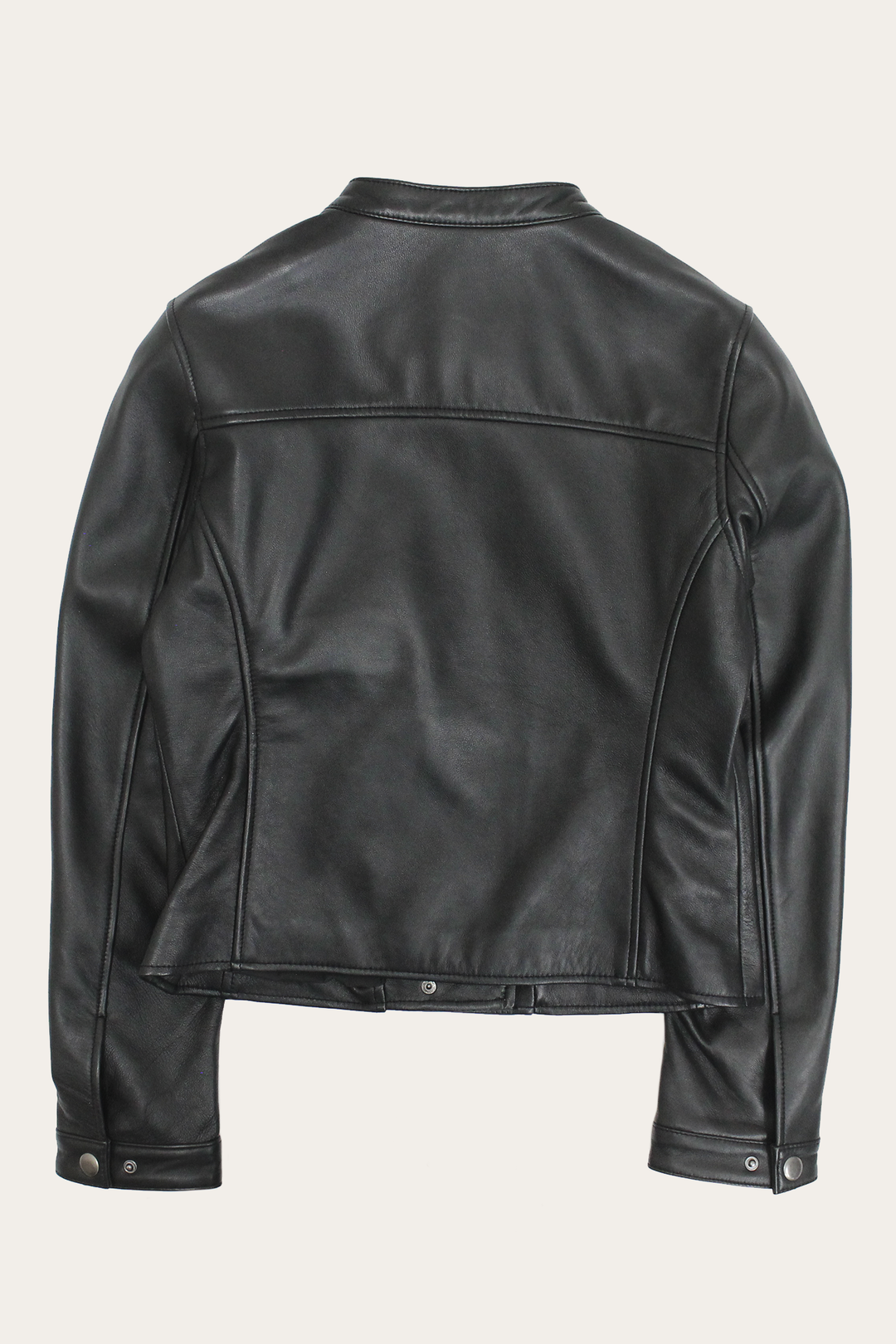 Frye Discount - Women’s Black Heathe Leather Racer Jacket