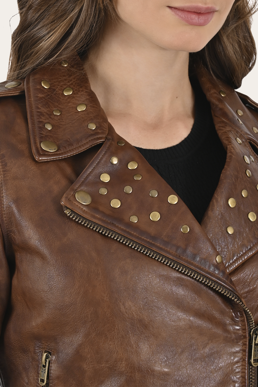 Frye Value - Women’s Tobacco Linc Biker Leather Jacket