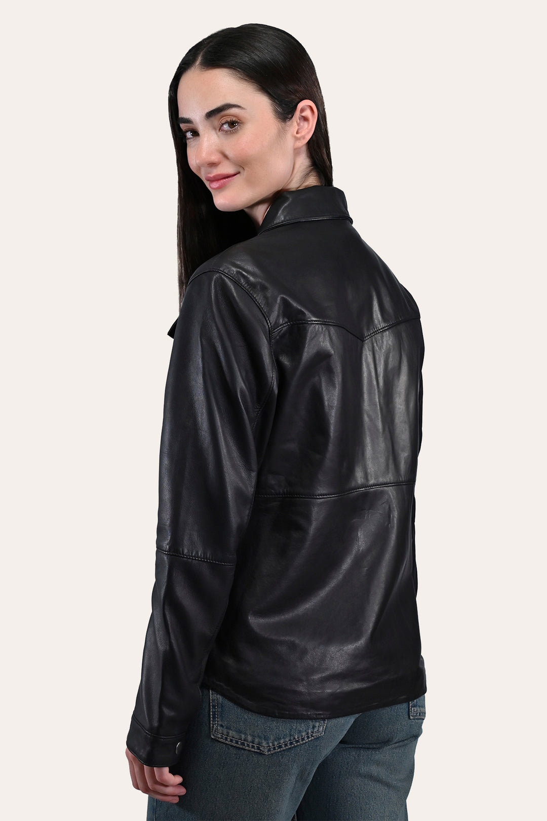 Frye Value - Women’s Black Obadiah Leather Shacket