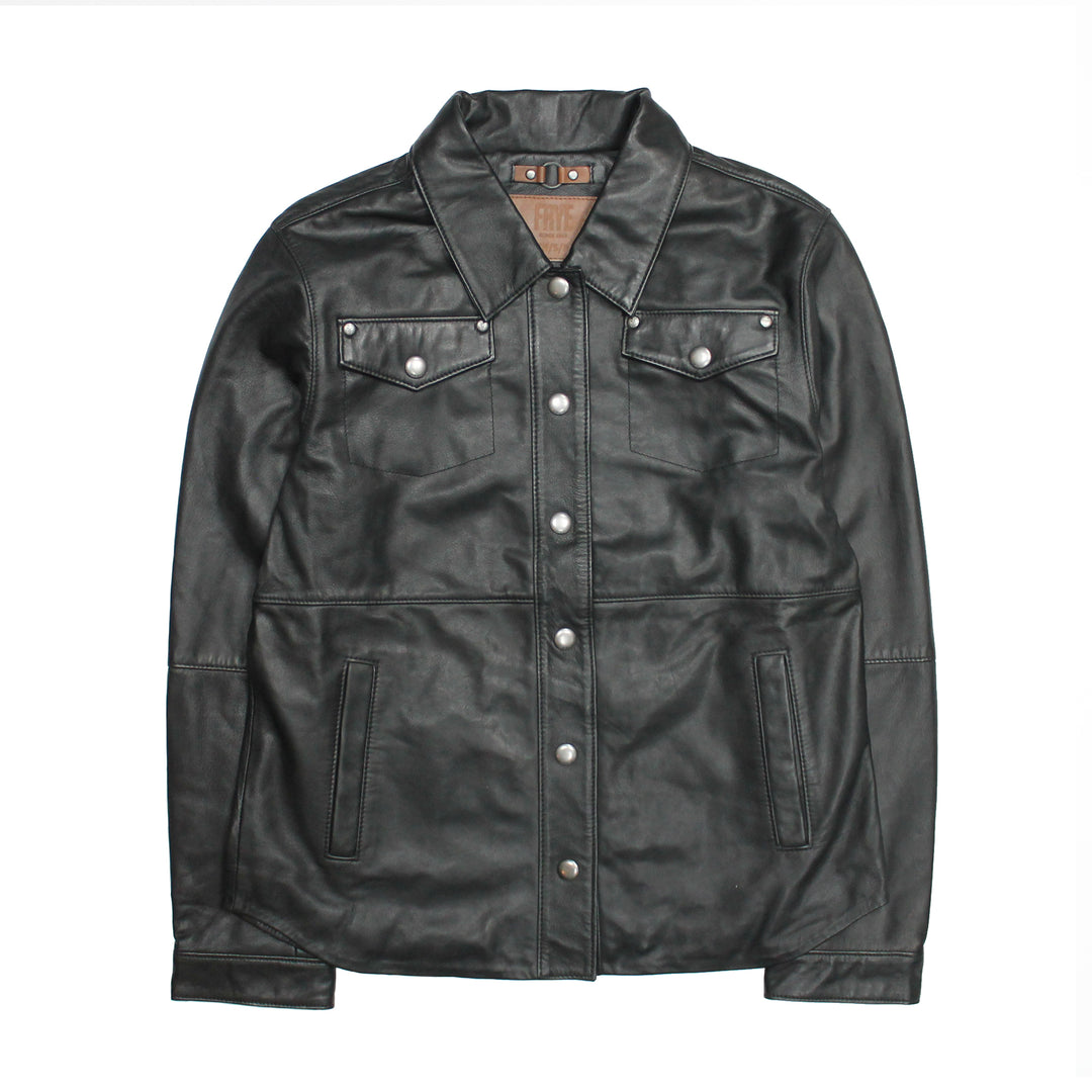 Frye Value - Women’s Black Obadiah Leather Shacket