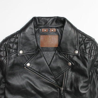Frye Value - Women’s Black Oklahoma Biker Leather Jacket