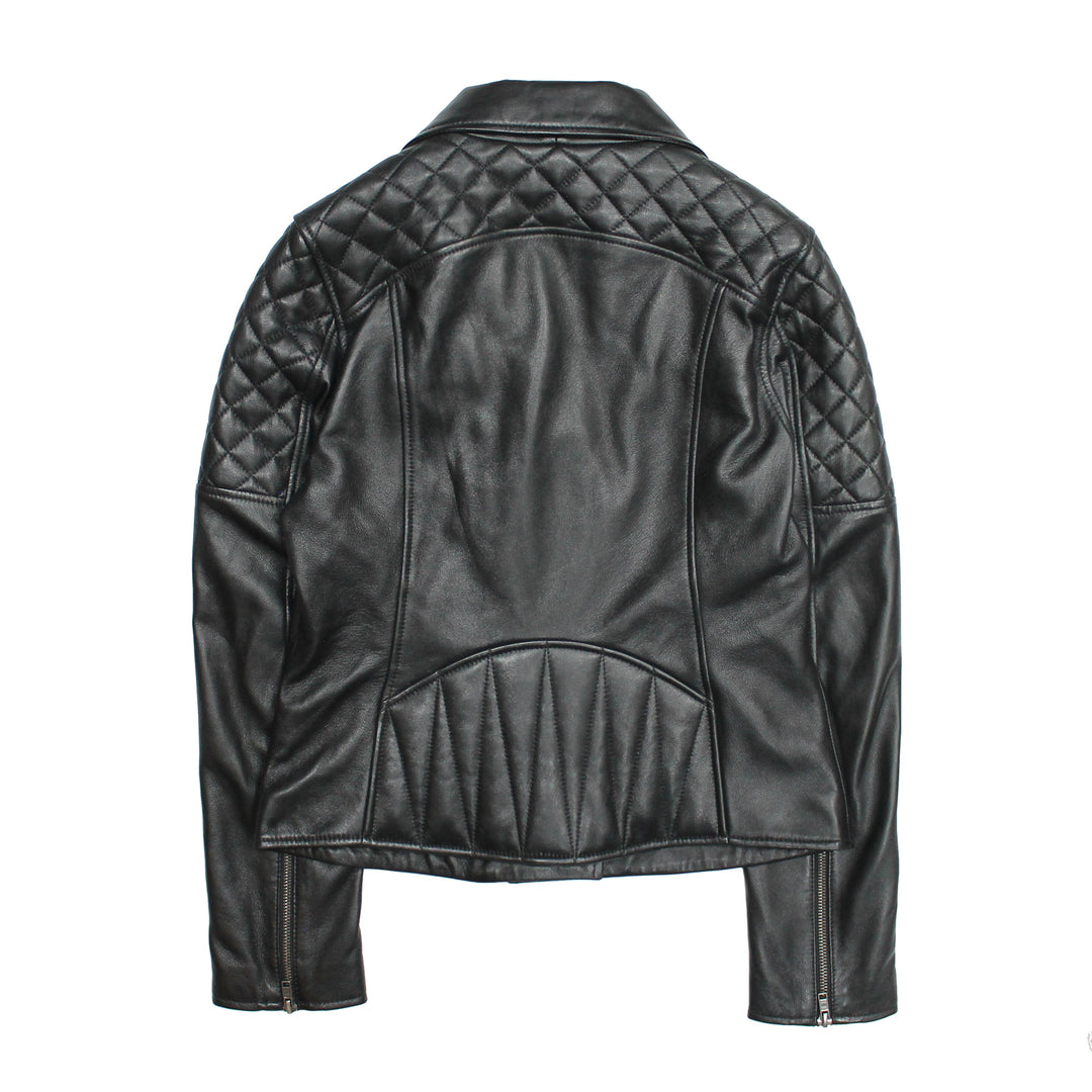 Frye Value - Women’s Black Oklahoma Biker Leather Jacket