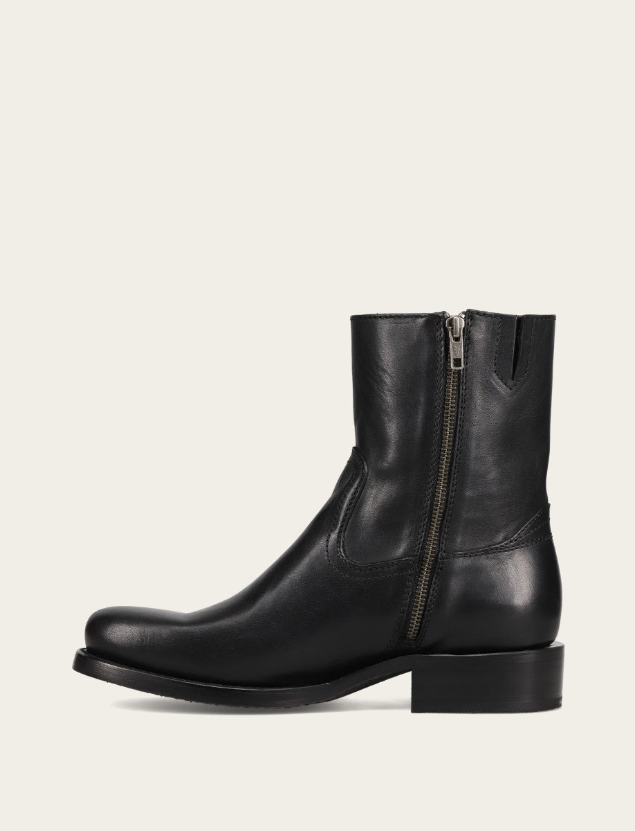Frye Discount - Men's Black Campus Inside Zip Boot