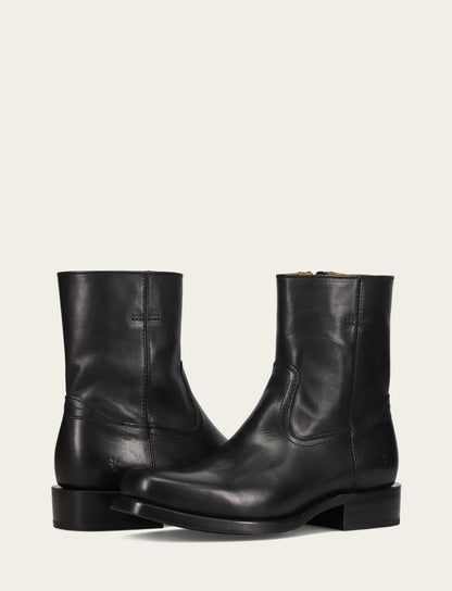 Frye Discount - Men's Black Campus Inside Zip Boot