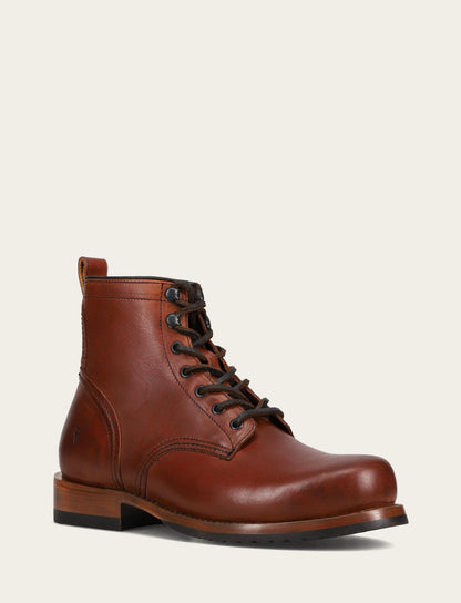 Frye Special Offer - Men's Whiskey Hudson Workboot Plain Toe Boot