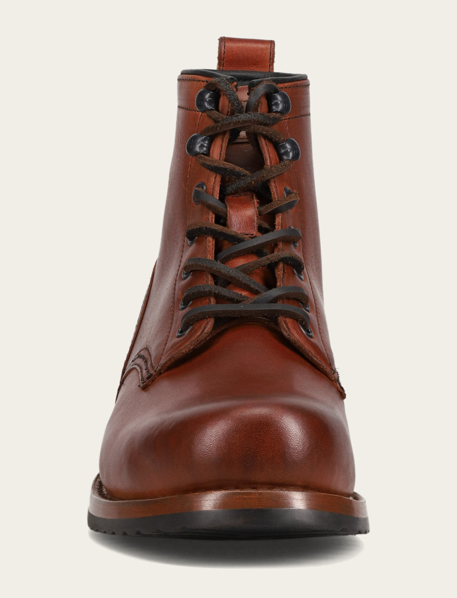 Frye Special Offer - Men's Whiskey Hudson Workboot Plain Toe Boot