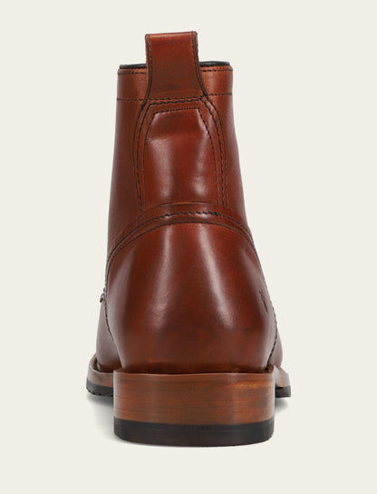 Frye Special Offer - Men's Whiskey Hudson Workboot Plain Toe Boot