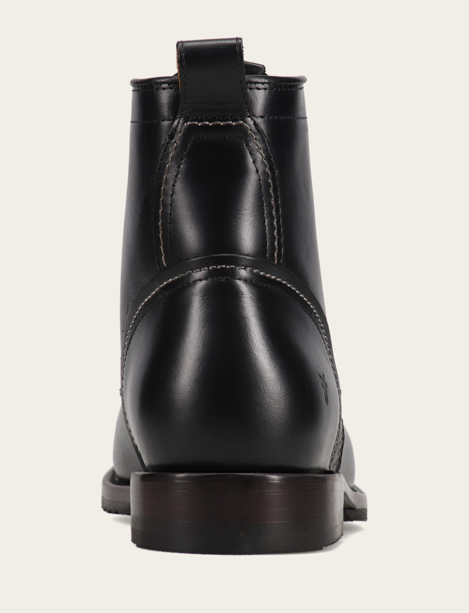 Frye Signature - Men's Black Hudson Workboot Plain Toe