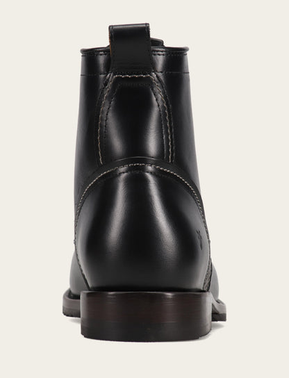 Frye Signature - Men's Black Hudson Workboot Plain Toe