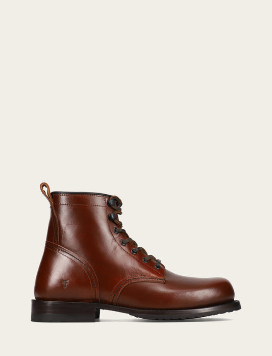 Frye Hot Sale - Men's Mahogany Hudson Workboot Plain Toe